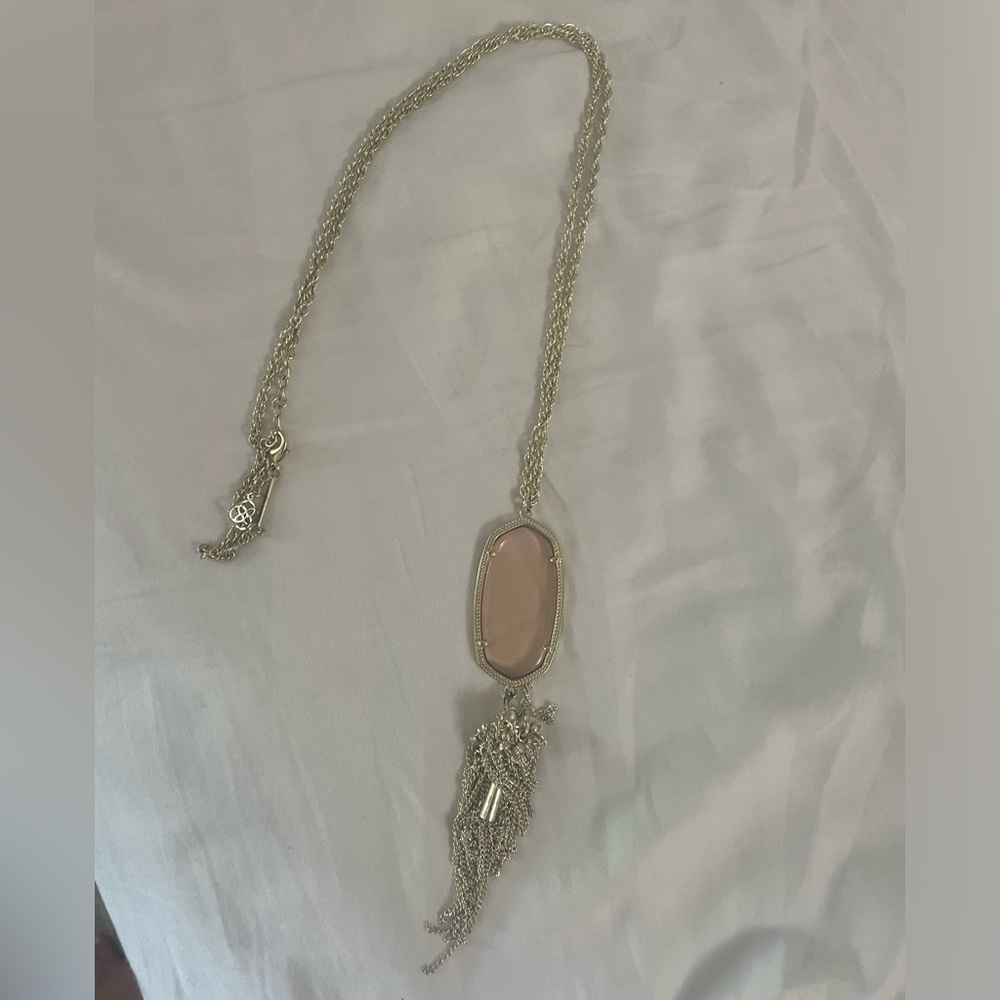 Kendra Scott Rayne Long Pendant Gold Necklace with Tassel